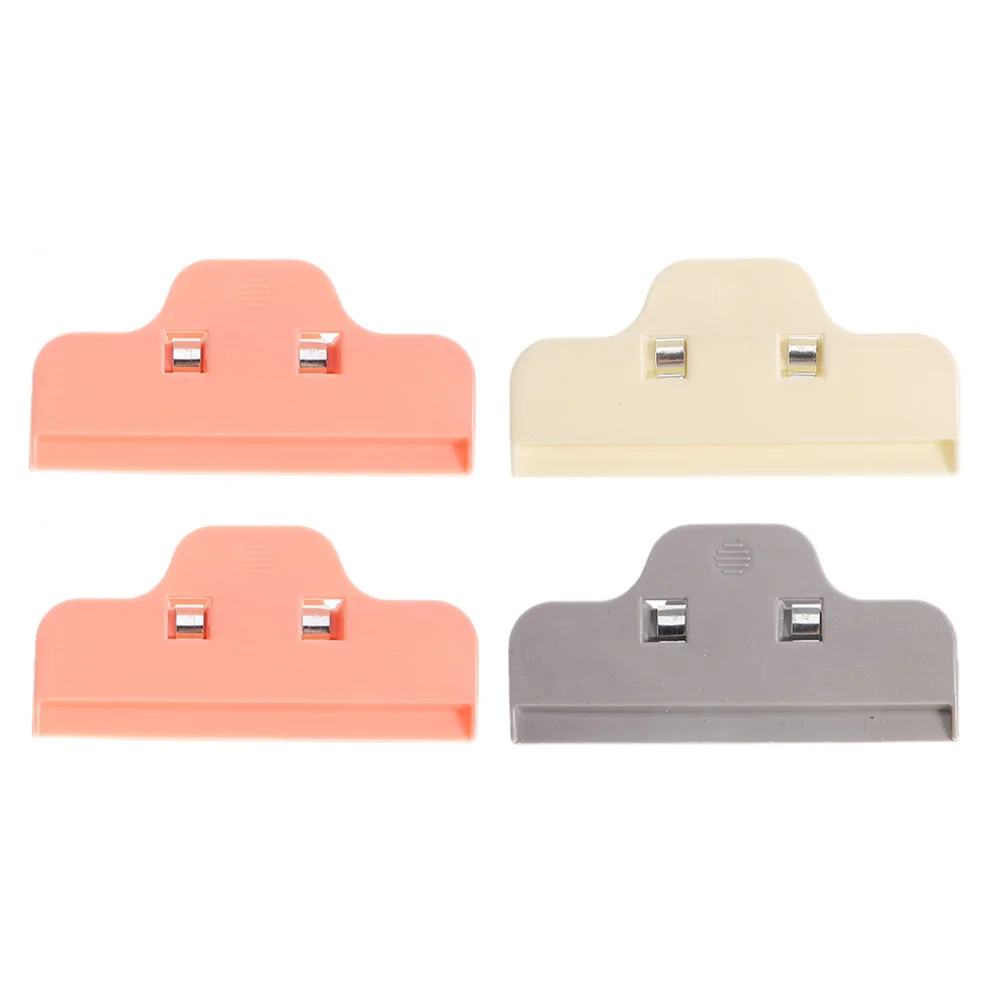 4 قطعة مقاطع حافة بلاستيكية مقاومة للغبار متعددة الأغراض مشابك عزل لحقيبة الطعام الثقيلة ذات الغرز المتقاطعة #5