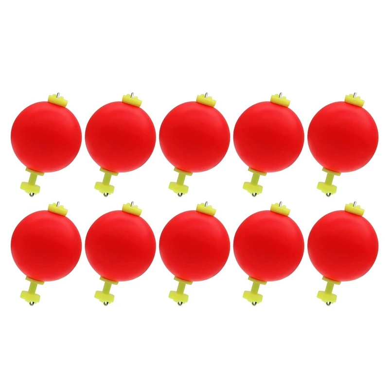 10 Pieces Fishing Bobbers Snap On Floats Unweighted Fishing Floats For Fishing Tackle Accessories Fishing Supplies