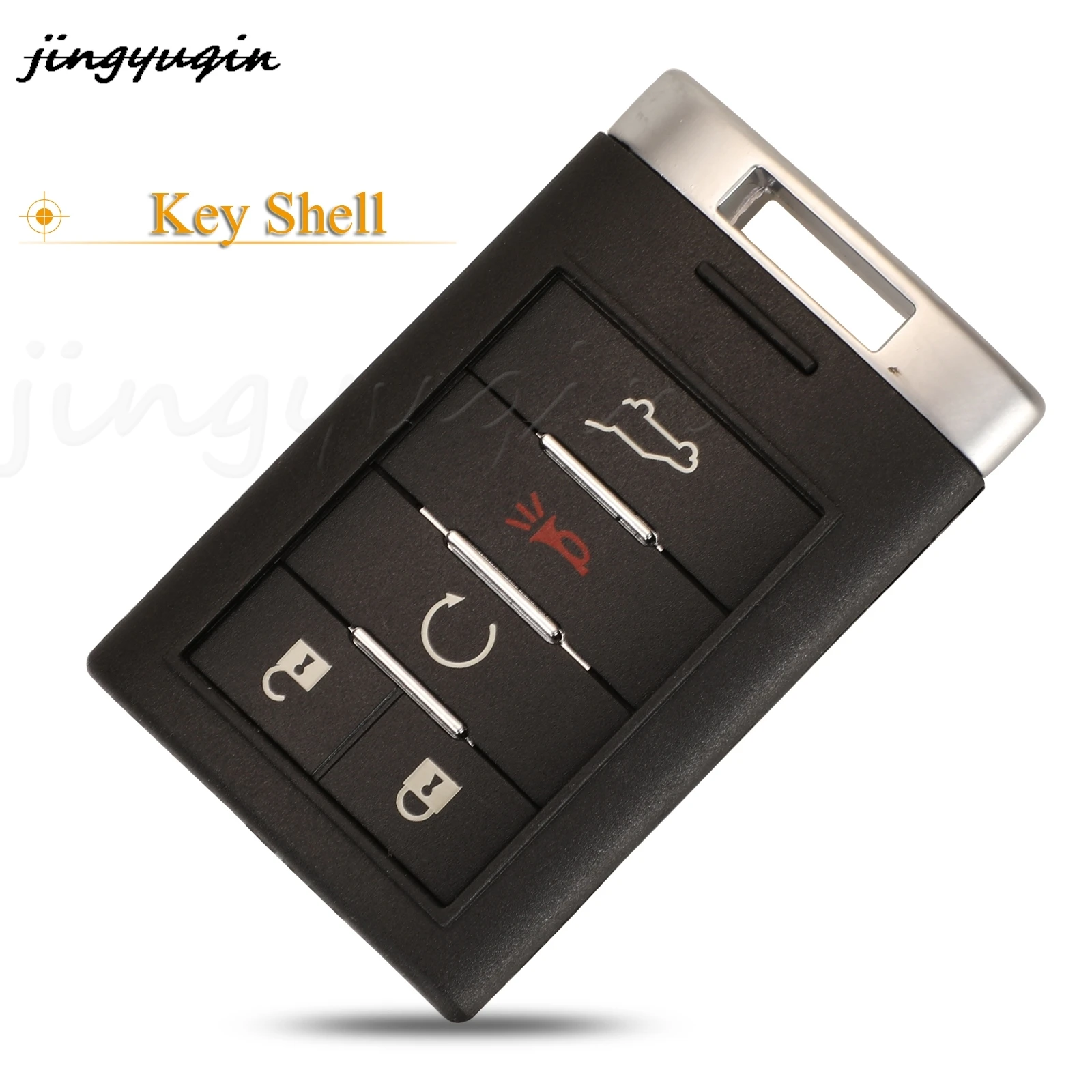 jingyuqin 5 Buttons Remote Car Key Shell For Cadillac SRX 2010 2011 2012 2013 2014