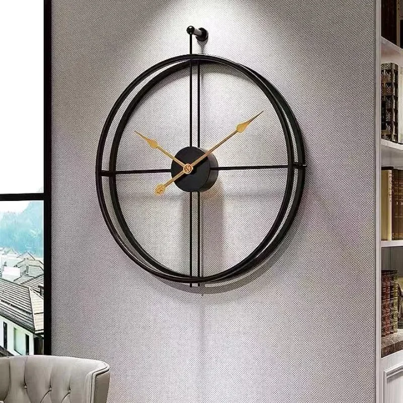 Grandes horloges murales muettes au design moderne, décoration d\'intérieur, montres numériques circulaires, décoration de salon, artisanat, 50 cm,