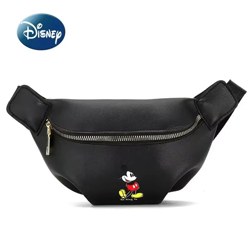 Disney Mickey New Children's Waist Bag Cartoon Girls Chest Bag Large Capacity Luxury Brand Fashion Boys and Girls Messenger Bag