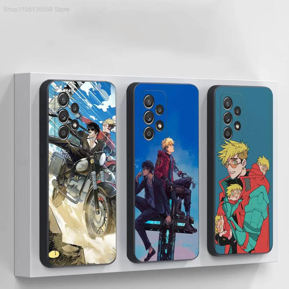 

T-TRIGUN S-STAMPEDE Phone Case For Samsung S 25,24,23,22,30,21,10,9,Ultra,Plus,Lite,FE,4,5G Black Soft Case