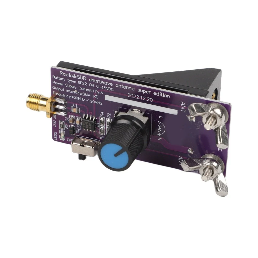 Adjustable Gain Active for antenna Outdoor Radio Use for antenna Receiving Board Frequency Range 100kHz-120MHz For Shortwave