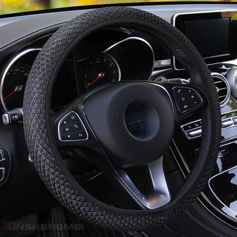 General Motors Steering Wheel Cover Breathable Anti Slip Steering Wheel Cover Suitable for 38cm Car Decorative Wheel Protector