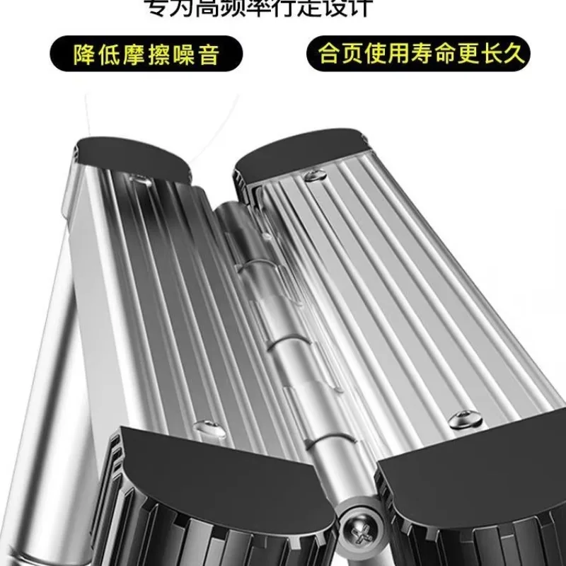 Tangga Herringbone Tangga Teleskopik Rumah Tangga Lipat Multifungsi Alat Tangga Dalam Ruangan Pengangkat Paduan Aluminium Ekstra Tebal