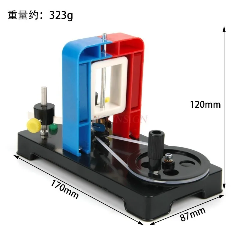 Imagem -02 - Educacional Stem Building dc Electric Generator Labs Demonstração Motor Activity Teaching Model Hand Cranked Power Electricity