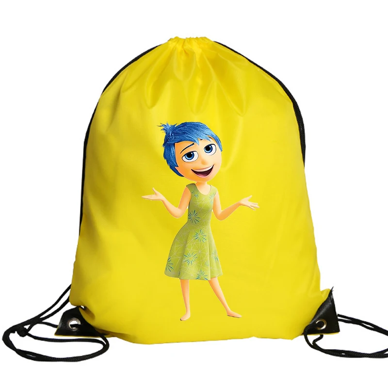 New Inside Out 2 Drawstring Bag Children Handbag Cartoon Storage Bags Boys Girls Tote Bag Kids Sports Travel Bags Birthday Gifts