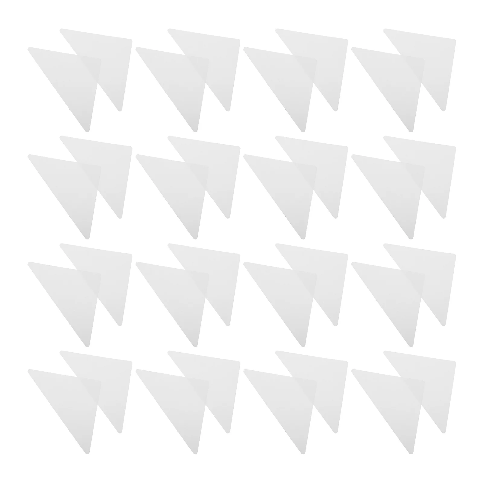 50pcs Shirt Collar Stays Set Transparent Self-Adhesive Collar Support Stickers For Dress Shirts Uniforms Stay Replacements