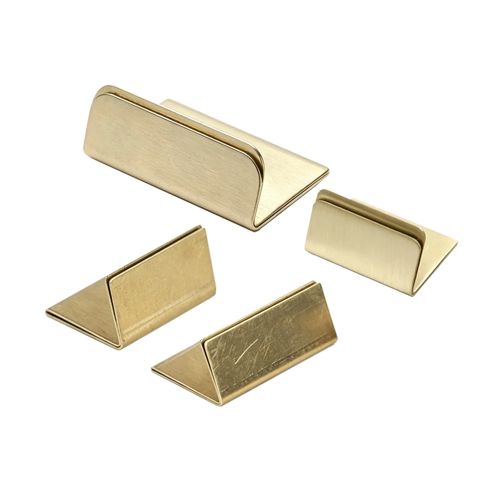 5 Stück Metall-Tischnummernkartenhalter, Kupfer- & Silber-Edelstahl-Preisschildständer, Mini-Schreibtisch-Namenskartenhalter für Café & Bäckerei – Detail 3