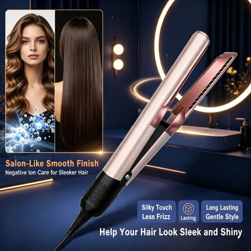 negative-ion-hair-care-kit-wet-dry-2‑in‑1-straightener‑dryer-for-daily-travel-hairstyle-shaping