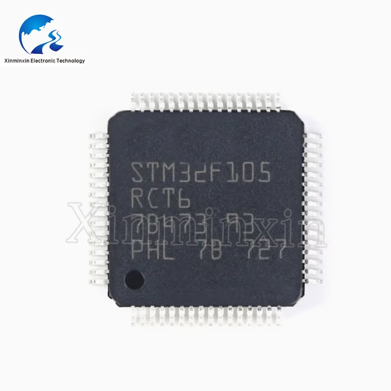 5PCS/LOT STM32F105RCT6 LQFP-64(10x10) single-chip microcomputer  IC chip new original in stock