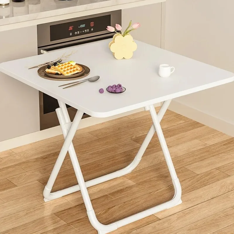Minimalist round Portable Folding Table with Chairs Set for Cafe Milk Tea Shop- Leisure Discussion