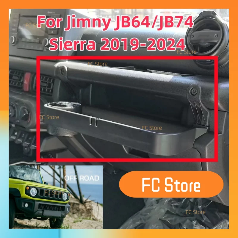 

For Jimny JB64 JB74 2019-2024 Car Front Dashboard Center Console Storage Box Water Drink Cup Holder Christmas Halloween