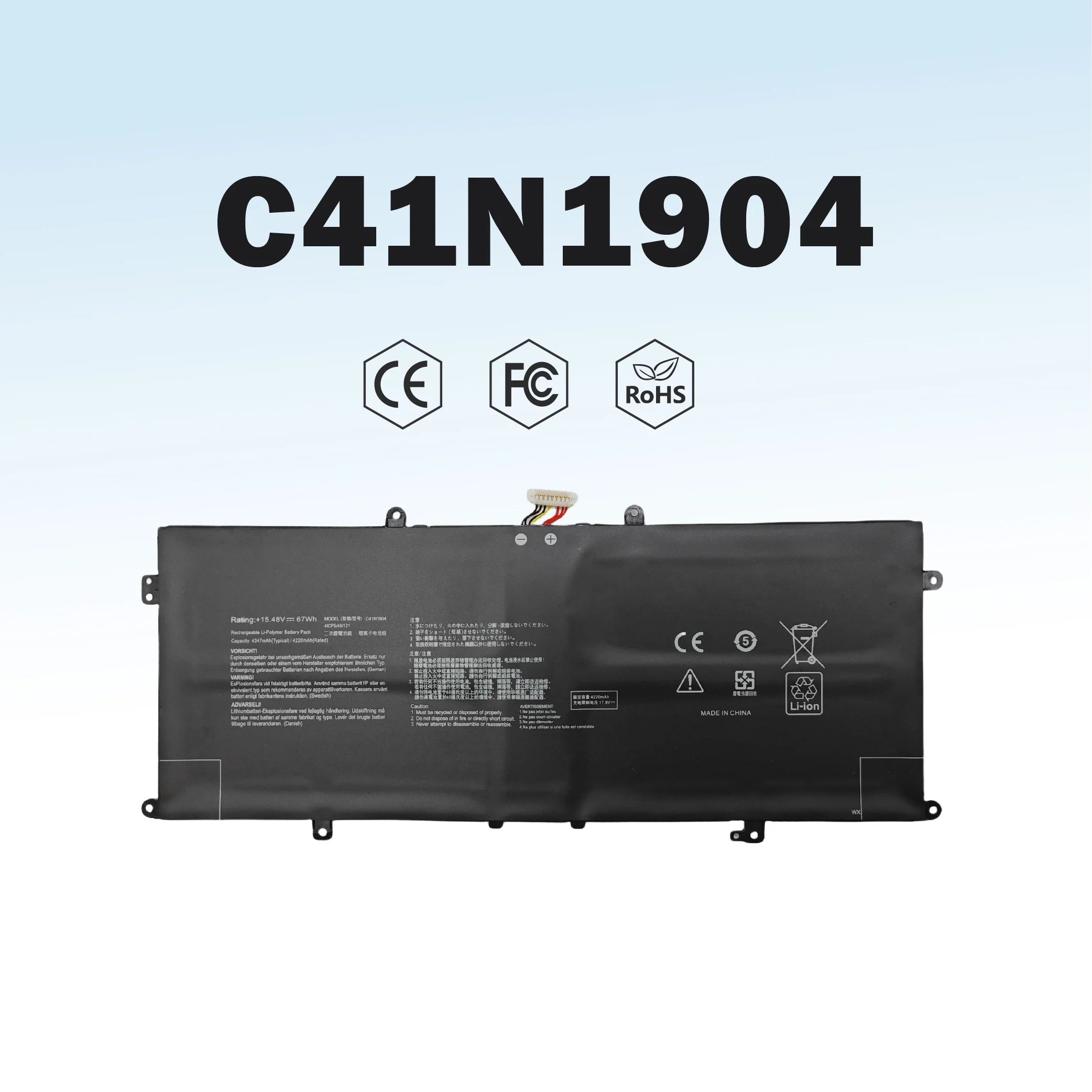 

C41N1904 Аккумулятор для Asus ZenBook 14 UX425JA 13 BX325JA S14 S435EA C41N1904-1 аккумулятор типа «Рог»