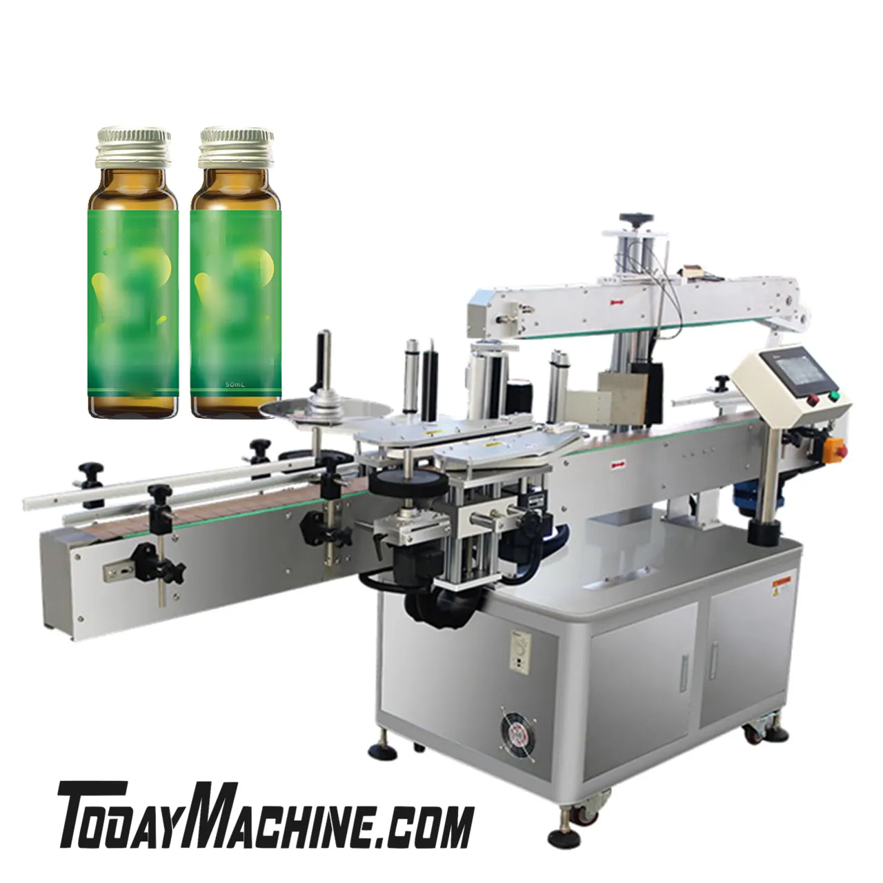 Automatic Square Bottle Round Bottles Label Applicator Labeling Machine