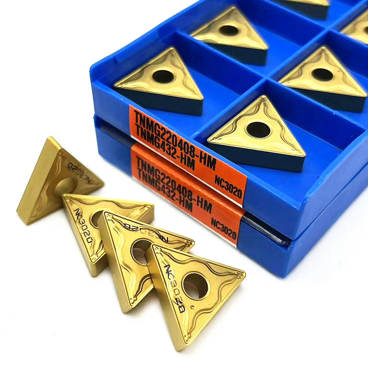10PCS TNMG220408 TNMG220404 HM NC3020 PC9030 External Turning Tool Carbide Insert TNMG 220408 HM NC3020 Instead of Turning Tool