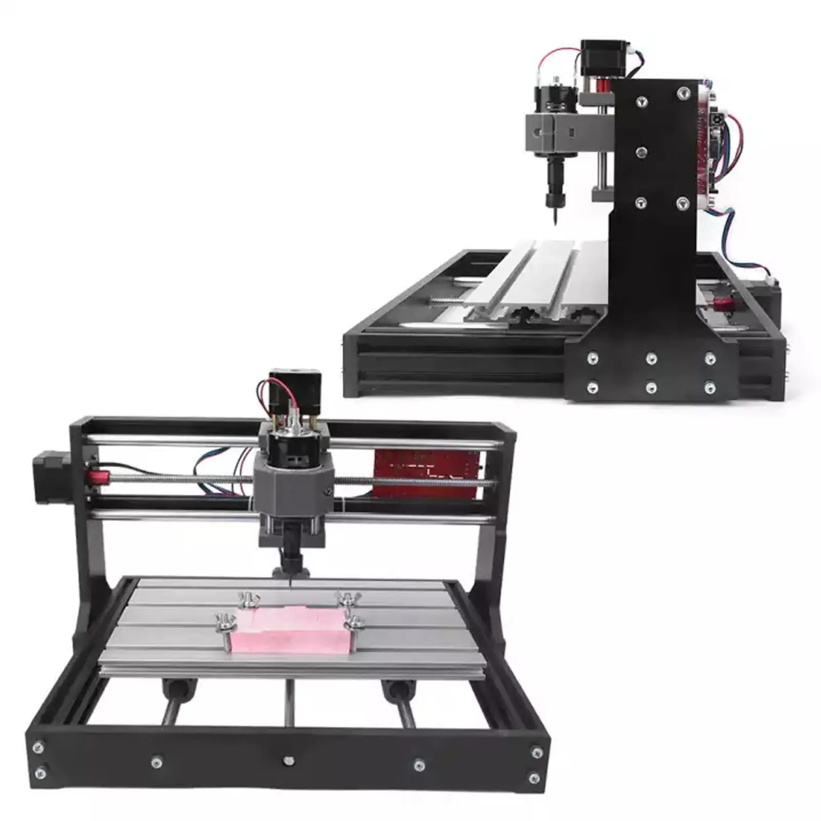 TwoTress CNC 3018 مجموعة التوجيه GRBL التحكم 3 محور البلاستيك الاكريليك PVC آلة نقش الخشب نطاق العمل 300x180x40mmUS