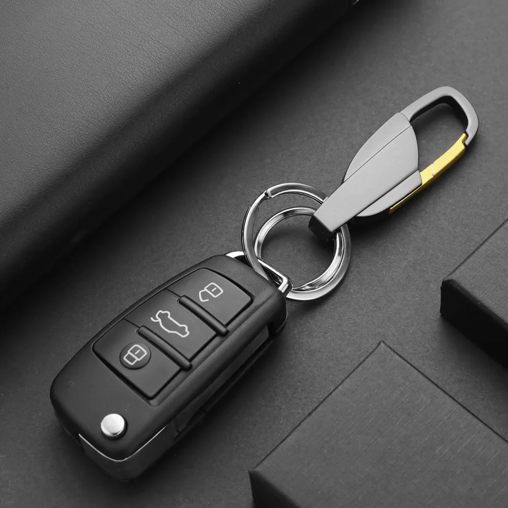 Personalized Keychain Key Chain Ring Holder Waist Hanged Key Holder For Men Women Car Plate Number Logo Anti-lost Keyring K372B