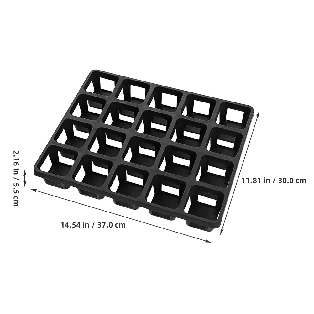 

2Pcs Flower Pot Bracket Lightweight Durable Plant Nursery Tray Racks for Storage Suitable Various Sizes Hole Design Easy Use