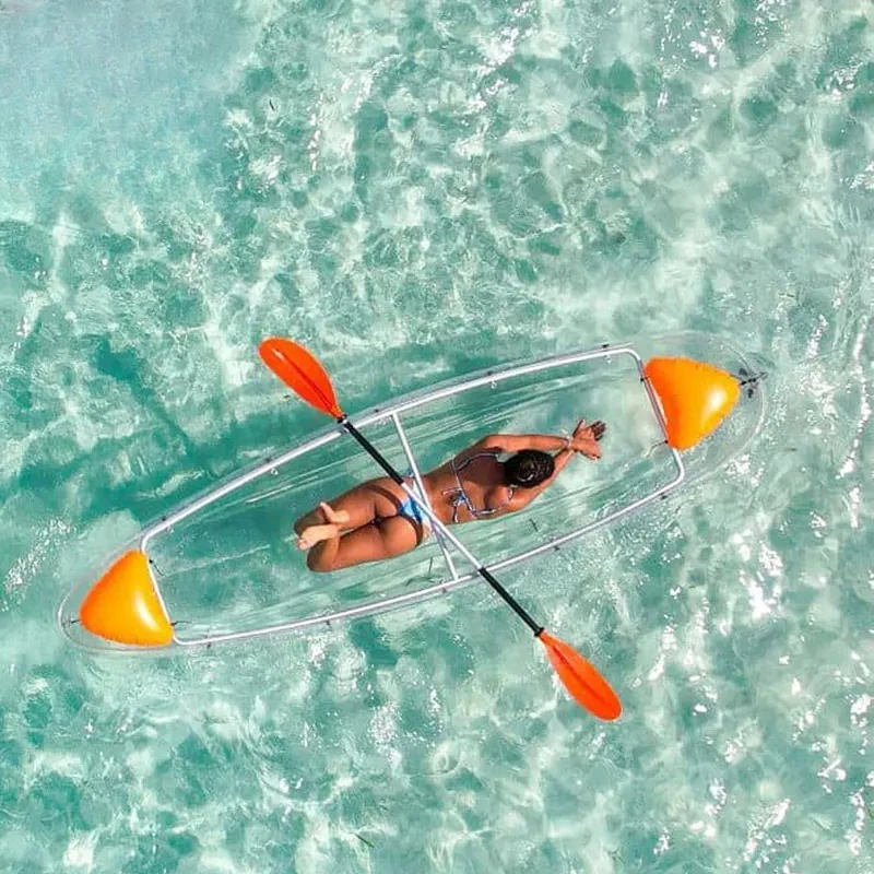 Transparent Kayak Crystal Boat for Scenic Rowing Internet Celebrity Use by Strength Manufacturers