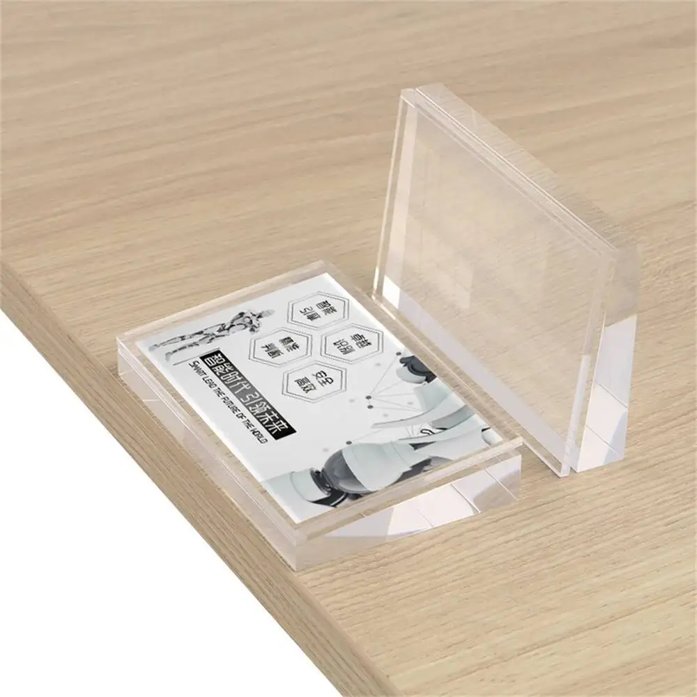 90*54mm Slant Shape Transparent Acrylic Menu Card Sign Holder Display Stand For Restaurant Supermarket Hotel Mobile Shop Use