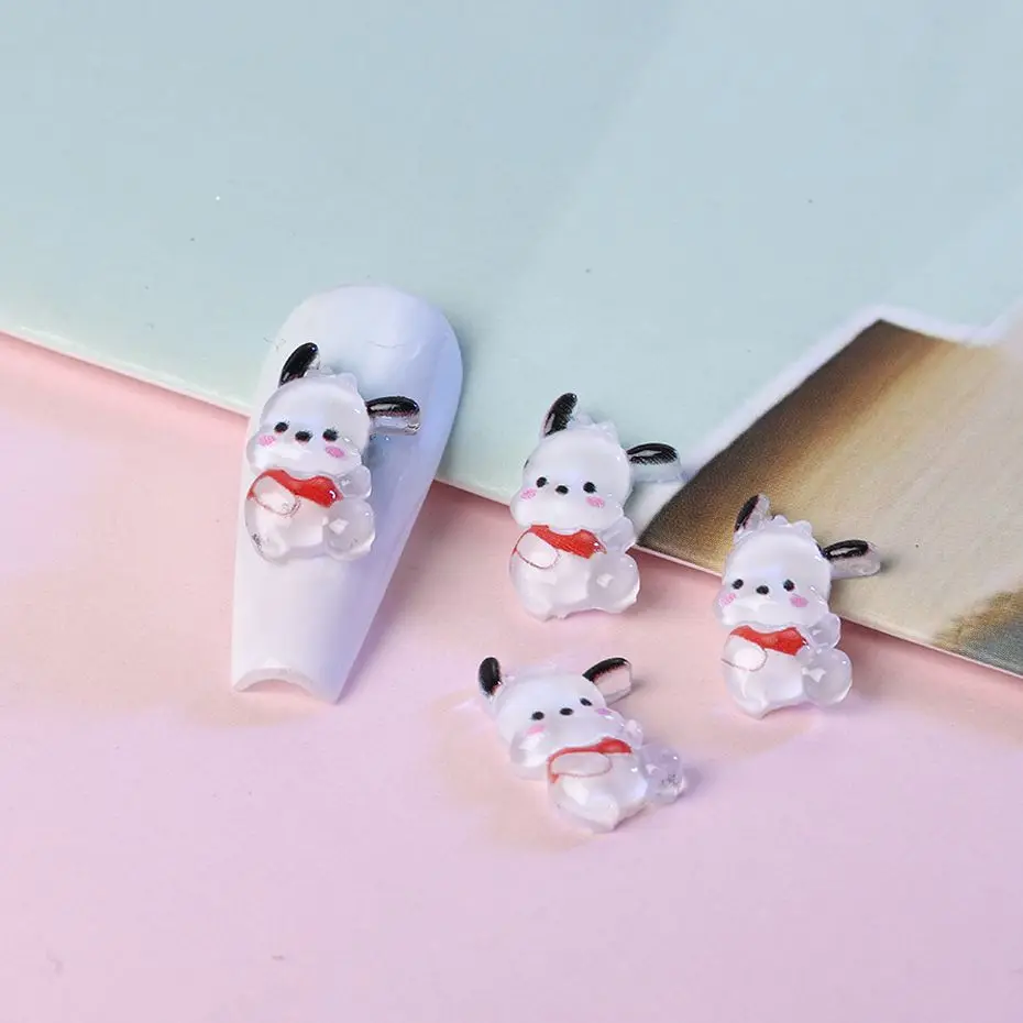 100 Stück Sanrio Nagel Charms,Kawaii Kuromi Hallo Kitty Nail Art Design Strass steine liefern für DIY Maniküre Nagel dekoration