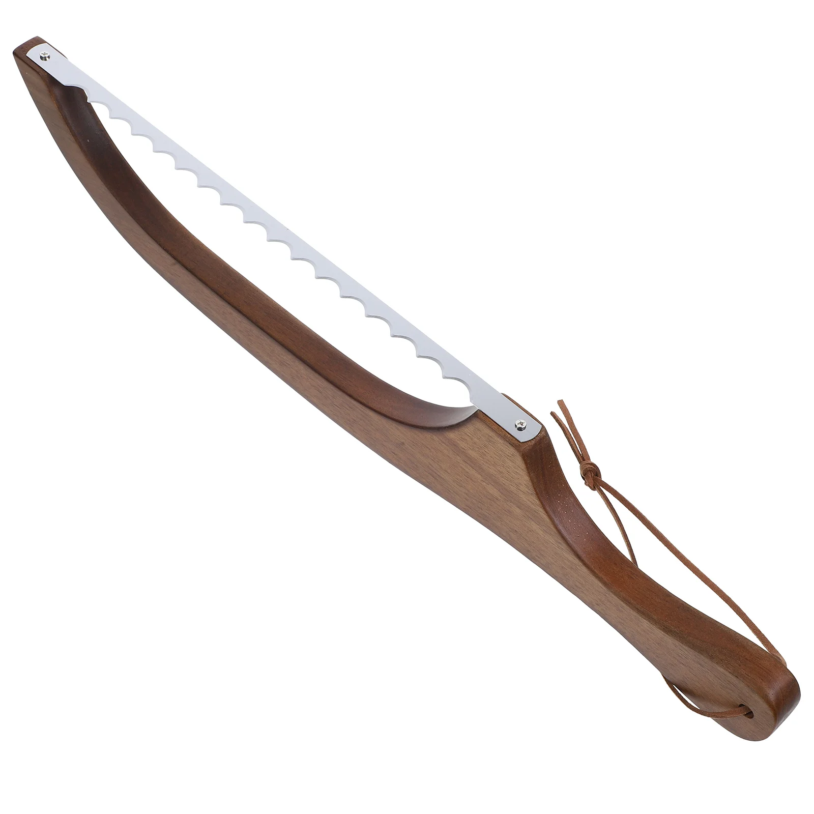 

Wooden Bread Knife Bakery Supplies Slice Cutting Tool Sourdough Serrated Bagel Stainless Steel Bread Spreader Cake Slicer