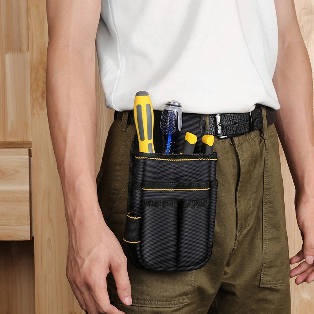 Job Site Tool Management Compact Organizer Compact Electrician Tool Pouch Compact Tool Case Water-Resistant Pouch