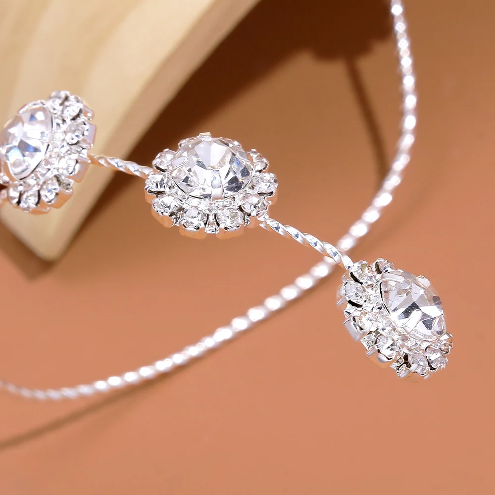 XSBODY Hand Flower Palm Bracelet Cuff Girls Y2k Handmade Zircon Bangle Luxury Adjustable Open Claw bracelet Hand Accessory Gift