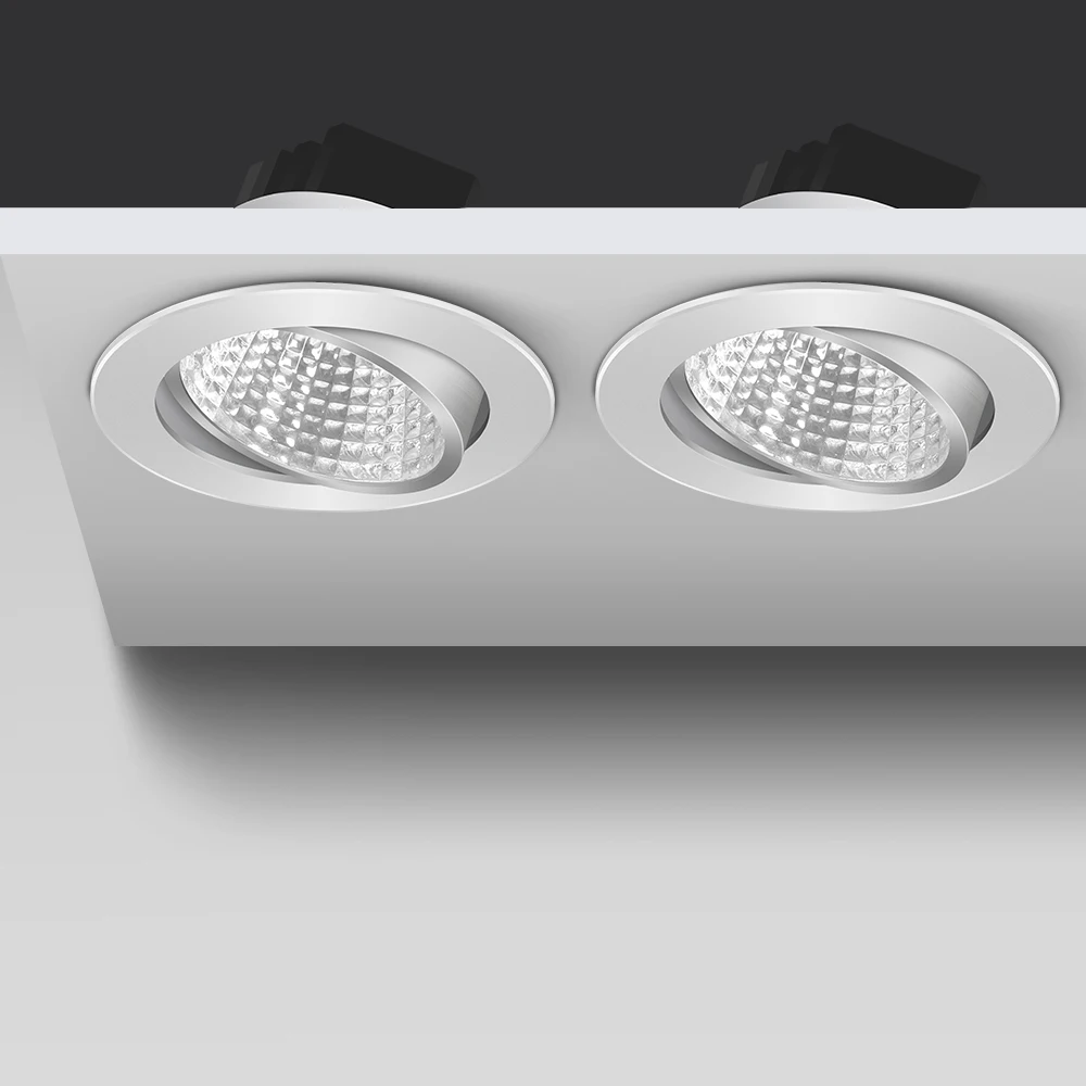 LED Downlight Dimmable COB Led Recessed Spotlight Ceiling Lamp 220V 110V Round Led Spot Light for Home Bedroom Kitchen Bathroom
