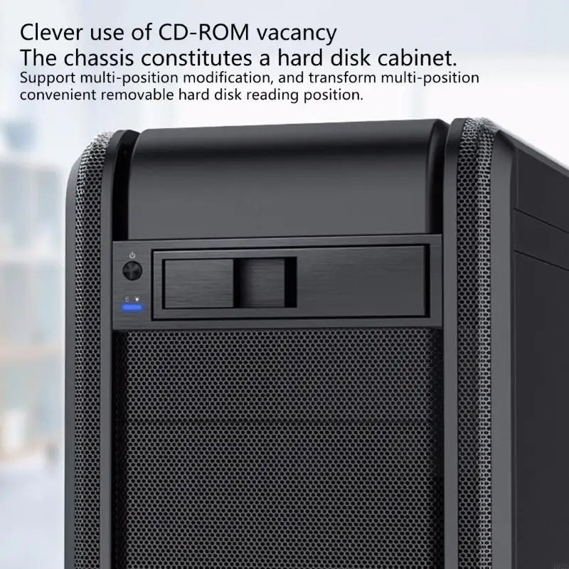 462E 3.5inch Trayless Hot Swap Mobile Rack Backplanes Mobile Rack Enclosure for 3.5 Hard Drive Adapter Mobile Frame
