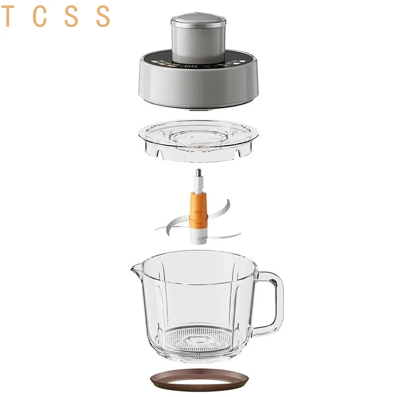 2L Electric Meat Grinder Food Chopper Multifunctional Adjustable Shredding Puree Home Kitchen Stainless Steel Bowl for Baby Food