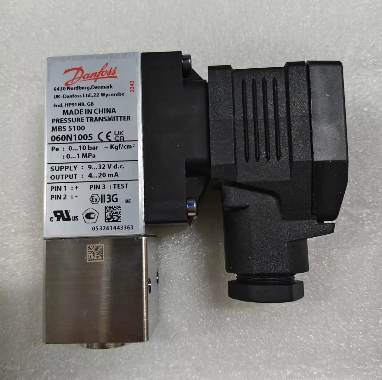 Model 060N1005 New Danfoss Pressure Sensor MBin stock