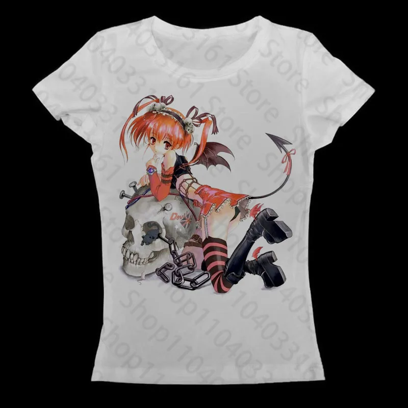 Cropped Summer Anime Kawaii Cartoon Graphic T Shirts Women Harajuku Aesthetic Corp Top Casual T-shirts Fashion Y2k T-shirt