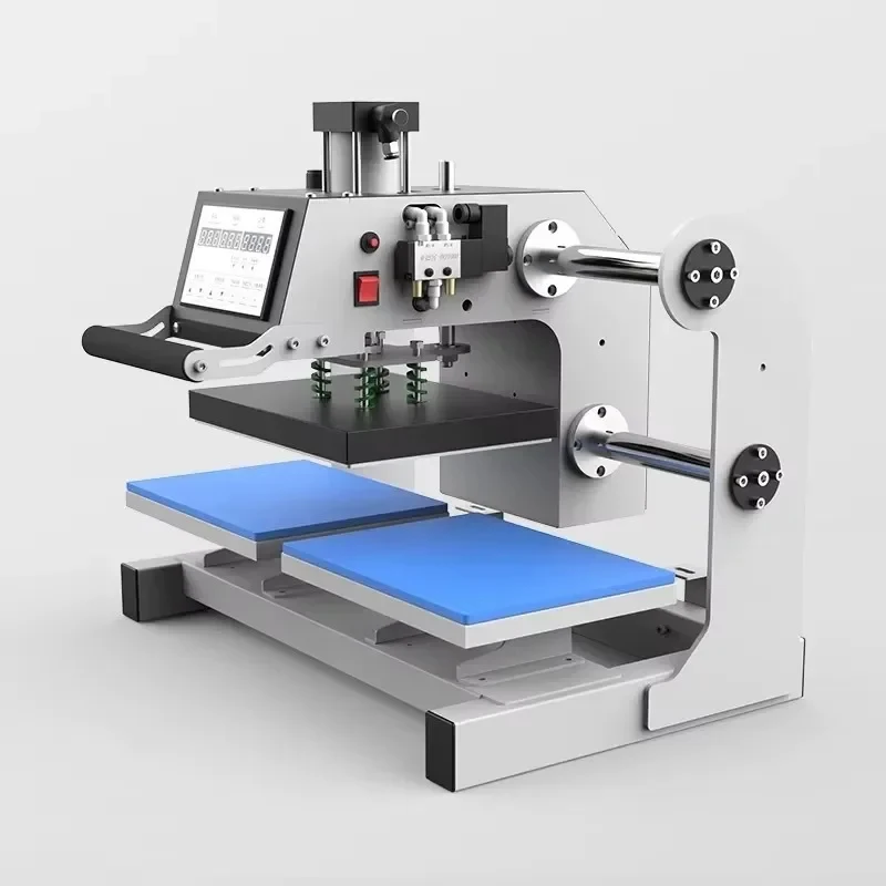 Automatic Pneumatic Double Station Sublimation Printing Heat Press Machine for T-Shirts 40cm Heat Transfer Equipment