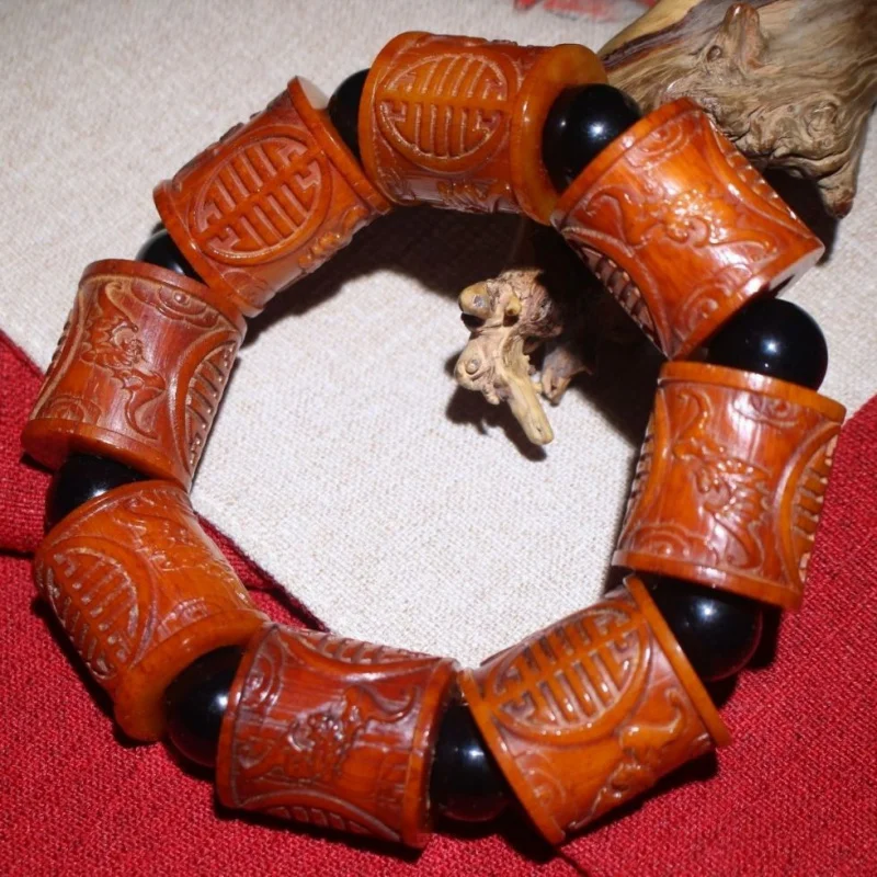 Buddha Beads Yak Longevity Bracelet Cow Bone Accessories Pendant