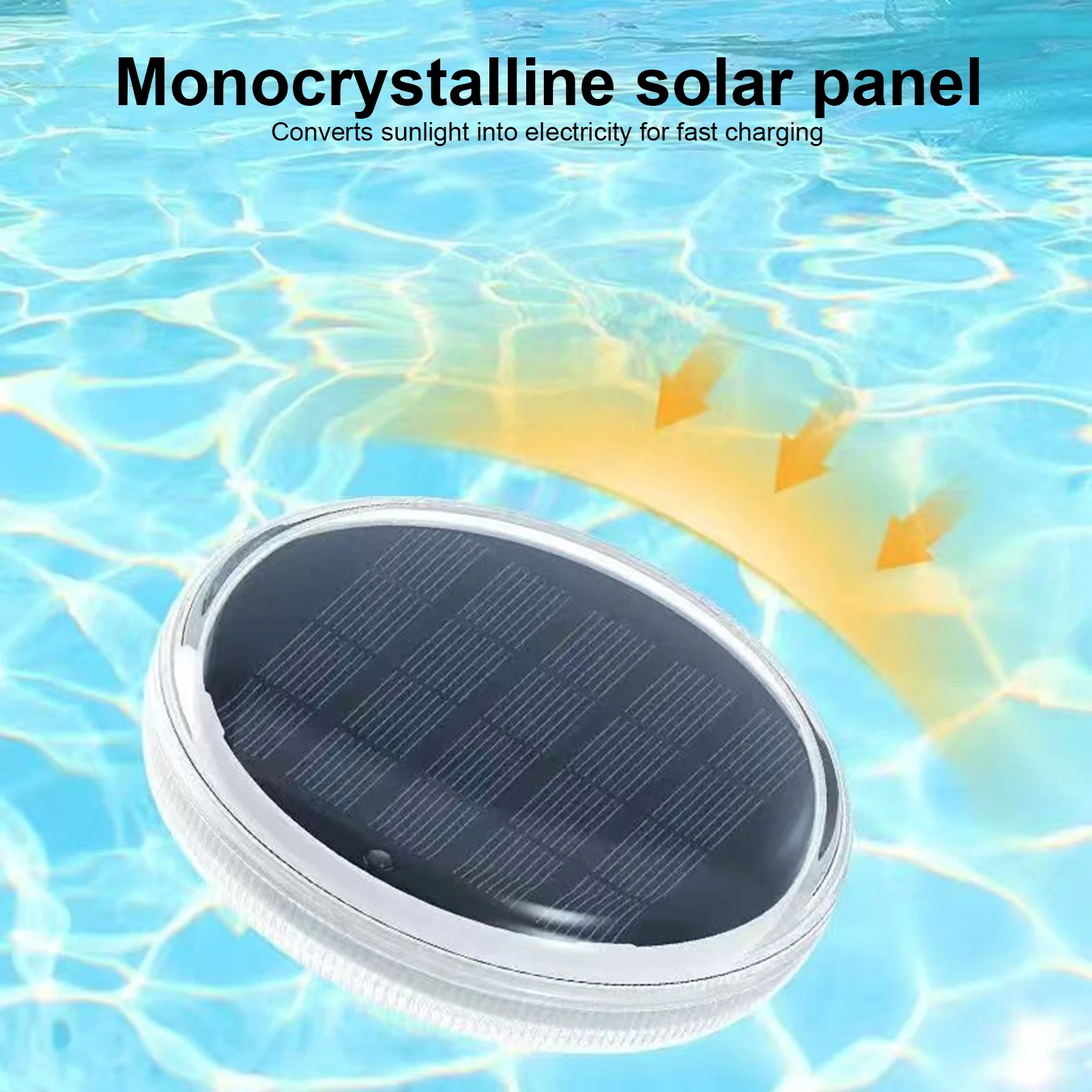 Solar Floating Pool Light 9 Colors 3 Modes LED Solar Pool Lights Remote Control Floating LED Lamp for Beach Patio Poolside Decor