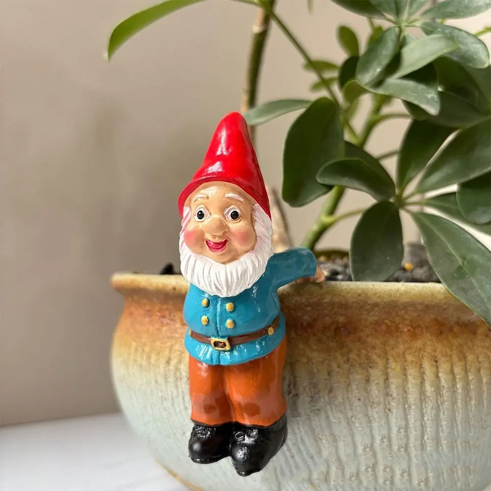 

Creative Cartoon Dwarf Elves Figurine Resin Crafts Cute Gnome Bonsai Ornaments Handicraft Dwarf Hanging Flower Pot Christmas