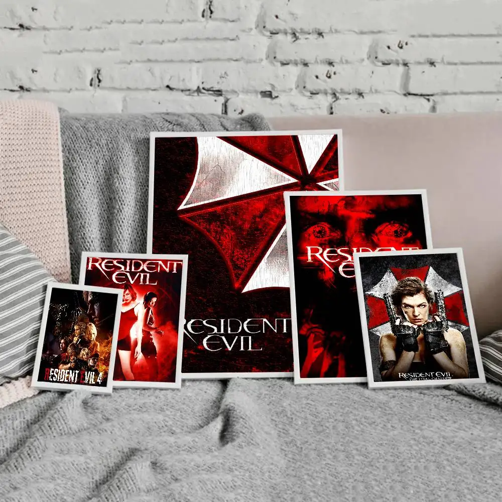 R-Resident Evil GAME Classic Anime Poster Waterproof Paper Sticker Coffee House Bar Room Wall Decor