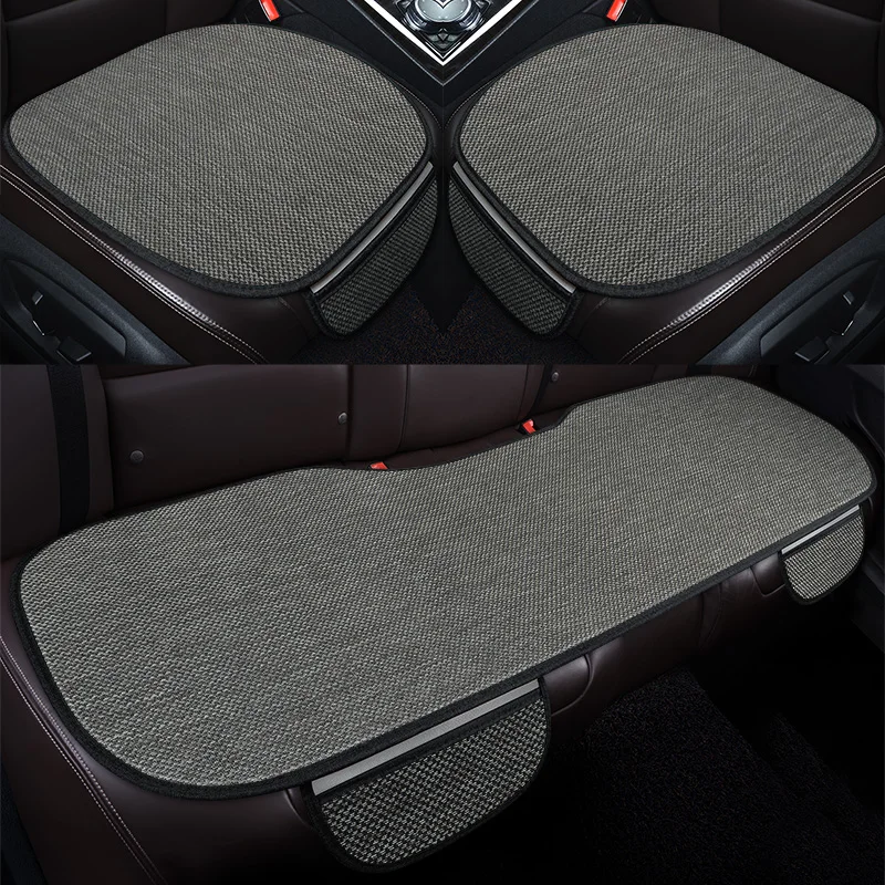 2026 New Five Seater General Motors Coarse Linen Seat Cushion, Comfortable, Breathable, Anti Slip, Wear-Resistant, All Season Un