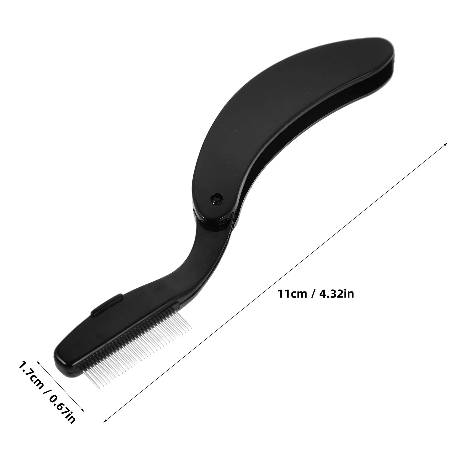 Strumento separatore per ciglia pettine per sopracciglia in metallo Strumento per separare ciglia leggero portatile Strumento per trucco compatto per bella