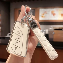 Car Key Case Cover pu Leather Keychain for Lexus ES350 ES300h UX200 LS500 LS500H LC500 LC500h Smart Key Protector