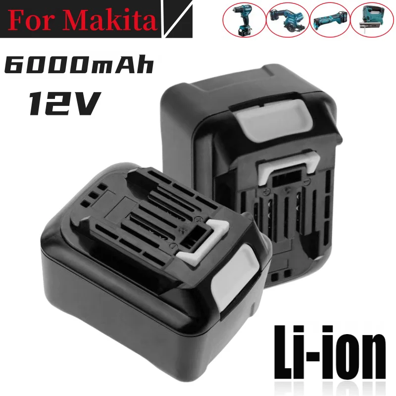 12V 6000mAh Rechargeable Lithium Ion Battery for Makita BL1040 BL1015 BL1020B BL1016 BL1021 BL1040B