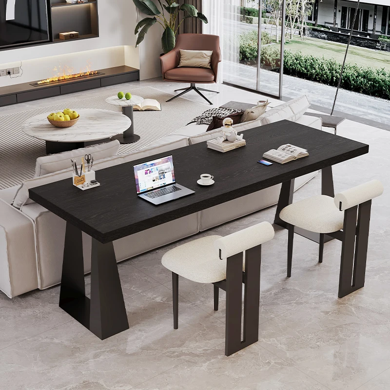 Wooden Study Office Desk Modern Computer Gaming Standing Office Desk Decoration Luxury Long Meuble Bureau Commercial Furniture