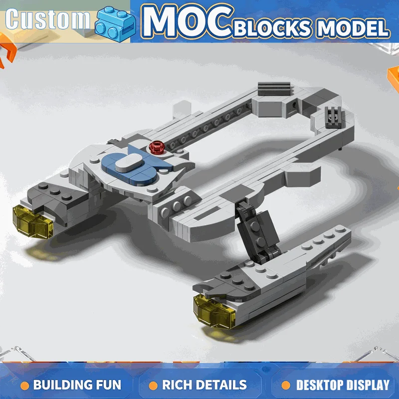 NEW 247Parts Space Transport Building Blocks Galaxy Cargo Ship Model DIY Assembly Creative Educational Sci Fi Vehicle Toy Gift