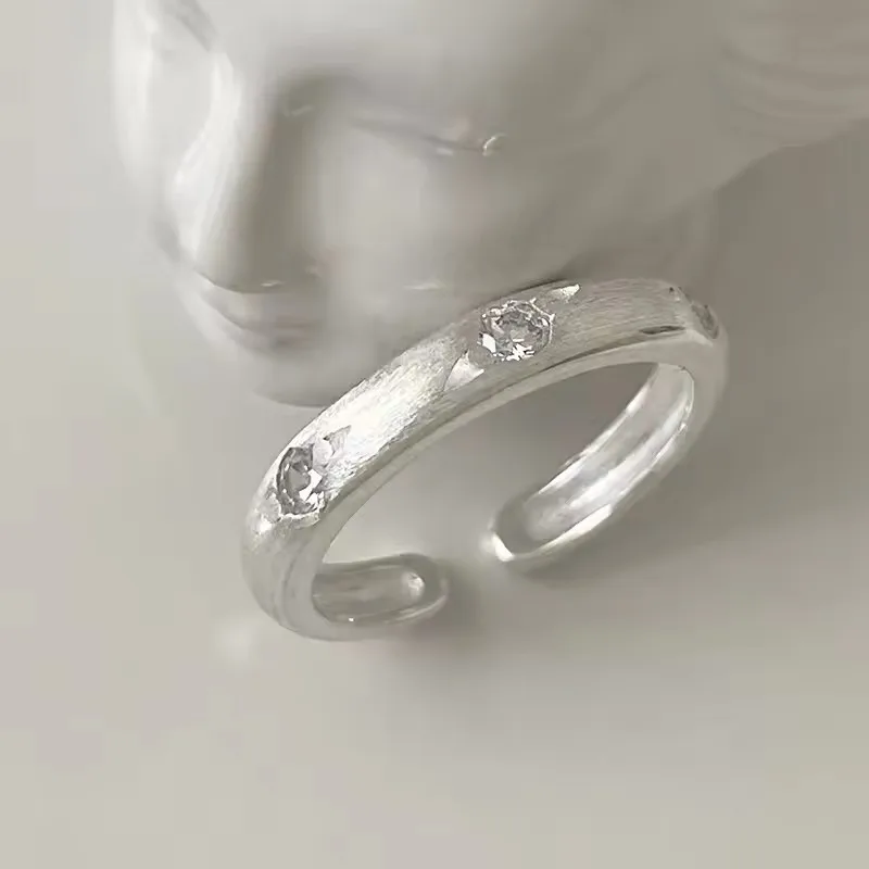 Women's 925 Sterling Silver Vintage Zircon Ring