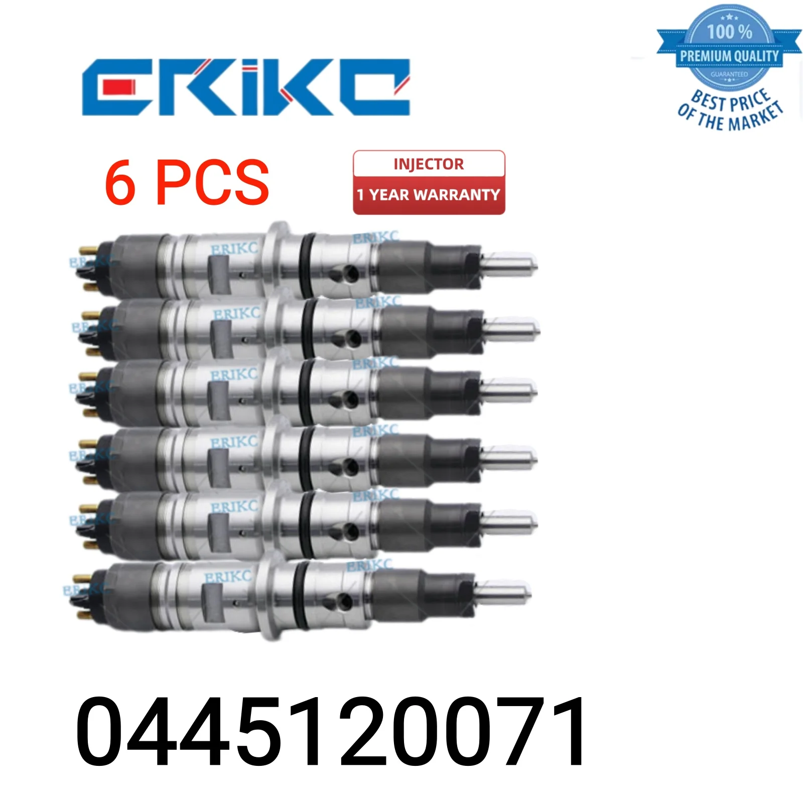 6 PCS 0445120071 Common Rail Injectors Adaptors 0 445 120 071 Fuel Injectors Diesel 0445 120 071 Fuel Injection