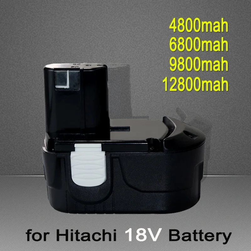 18V 4800/6800/9800/12800mAh Rechargeable Battery for Hitachi Power Tool Screwdriver Drill EB1820 EB1812 EB1830H EB1833X EB18B