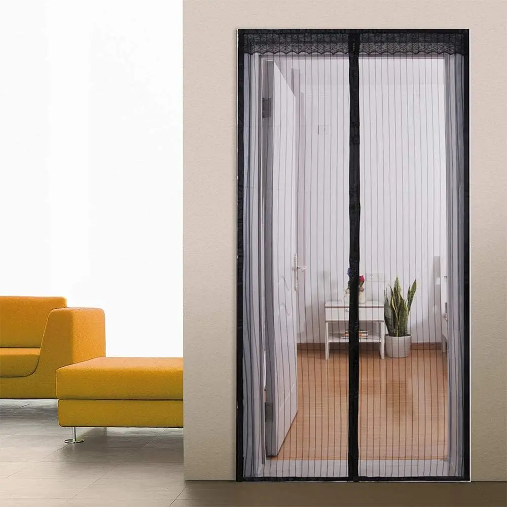 

100-130 cm Width, Reinforced Magnetic Screen Door, Anti Mosquito Curtain Mesh for Door