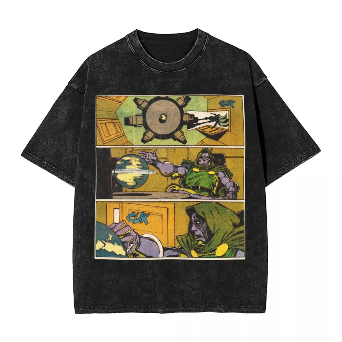 Washed T Shirt Mf Doom Madvillain Madlib Novelty T-Shirts Harajuku Streetwear 100% Cotton Printed Tees for Men Women Tops